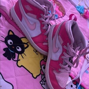 Nike Kids Pink and White Dress Shoes